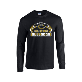 Clyde Bulldogs - Football Long Sleeve T-Shirt