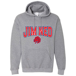 Jim Ned Indians - Arched Mascot Hoodie