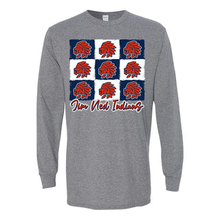 Jim Ned Indians - 9 Boxes Long Sleeve T-Shirt