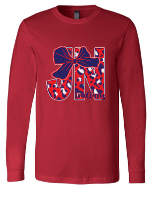 Jim Ned Indians - Bow Letter Long Sleeve T-Shirt