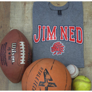 Jim Ned Indians - Arched Mascot T-Shirt