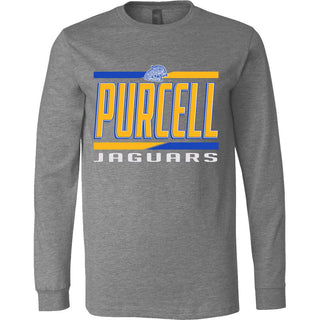 Purcell Jaguars - Split Stripe Long Sleeve T-Shirt