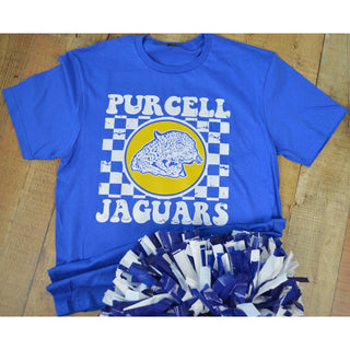 Purcell Jaguars - Checkered T-Shirt