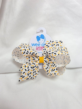 Confetti Print Medium Bow