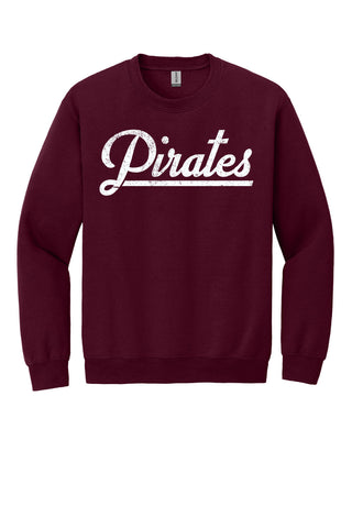 Eula Pirates - Script with Tail Crewneck Sweatshirt