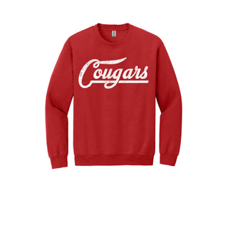 Cooper Cougars - Script with Tail Crewneck Sweatshirt