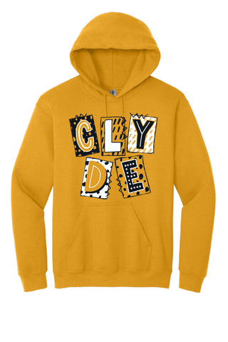 Clyde Bulldogs - Scrapbook Box Hoodie