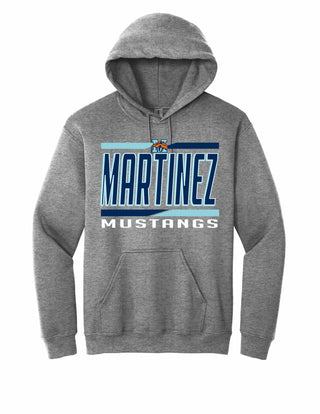 Martinez Mustangs - Split Stripe Hoodie