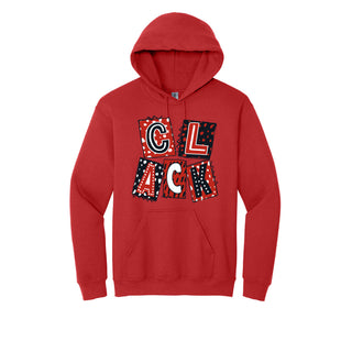 Clack Cardinals - Scrapbook Box Hoodie