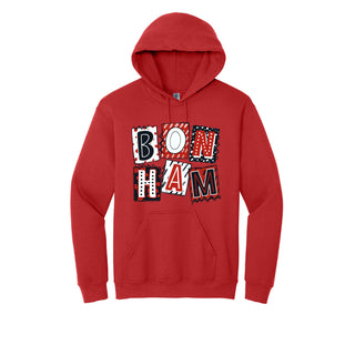 Bonham Bulldogs - Scrapbook Box Hoodie