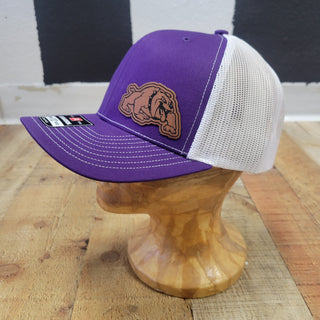 Wylie Bulldogs - Mascot Leather Patch Mesh Cap