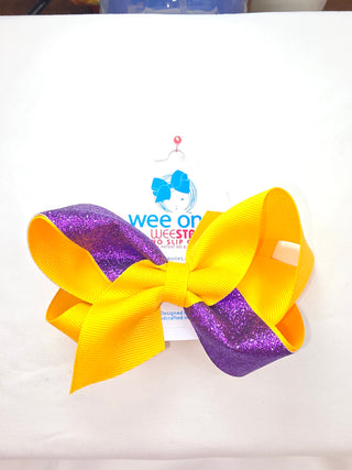 Medium 2-Tone Glitter Bows