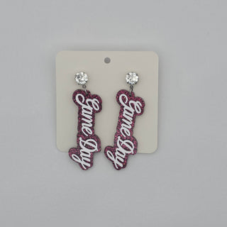 Game Day Script Hype Earrings