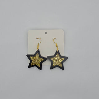 Double Star Dangle Earrings