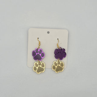 Paw Print Drops Earrings