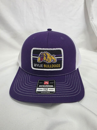 Wylie Bulldogs - Rectangle Stripe Patch Mesh Cap