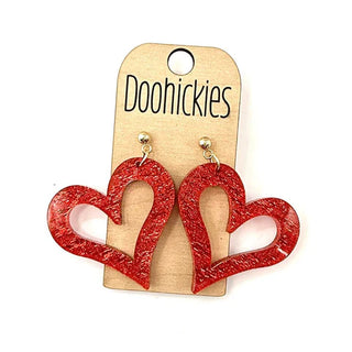 Valentine's Heart Dangle Earrings