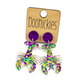 Mardi Gras/Crawfish Earrings & Studs