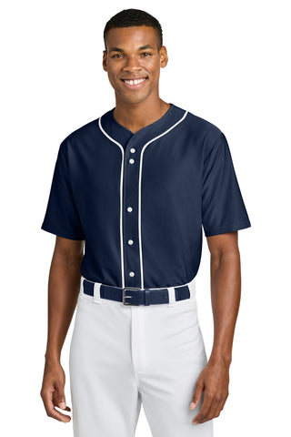 A4 Short Sleeve Full-Button Baseball Top A4N4184