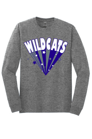 Abilene Christian University Wildcats - Stars Long Sleeve T-Shirt