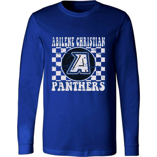 Abilene Christian Panthers - Checkered Long Sleeve T-Shirt