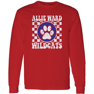 Allie Ward Wildcats - Checkered Long Sleeve T-Shirt