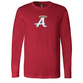 Angels Logo on Red Bella+Canvas - San Antonio Baseball