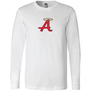 Angels Logo on White Bella+Canvas - San Antonio Baseball