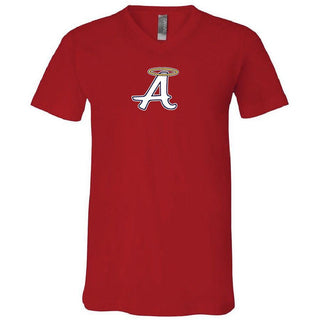 Angels Logo on Red Bella+Canvas - San Antonio Baseball