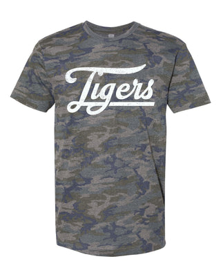 Anson Tigers - Script with Tail Camo T-Shirt