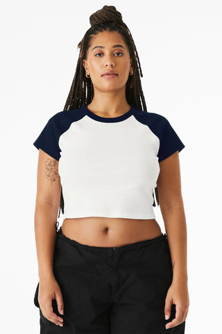 BELLA+CANVAS® Women's Micro Rib Raglan Baby Tee BC1201