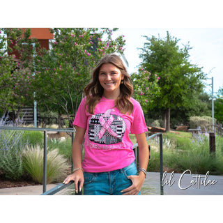 In October We Wear Patchwork Pumpkin - Cancer Tee