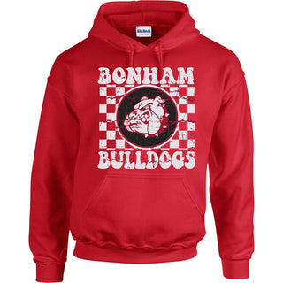 Bonham Bulldogs - Checkered Hoodie
