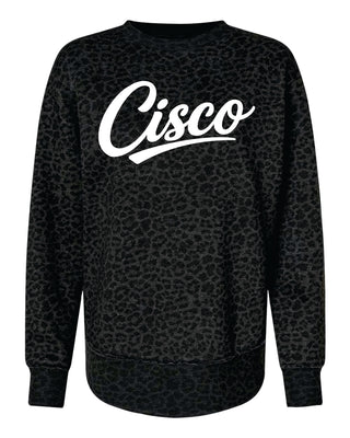 Cisco Loboes Booster Club - Cisco Black Leopard Sweatshirt