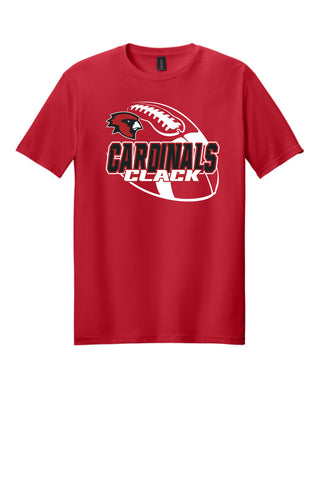 Clack Cardinals - Football T-Shirt