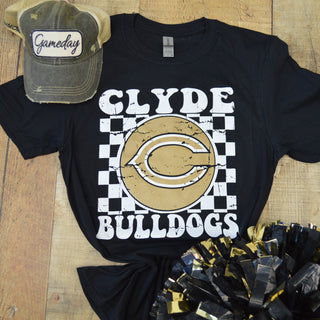Clyde Bulldogs - Checkered T-Shirt
