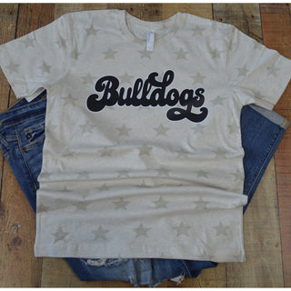 Clyde Bulldogs - Script with Stars T-Shirt