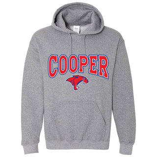 Cooper Cougars - Arched Mascot Hoodie