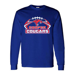 Cooper Cougars - Football Long Sleeve T-Shirt