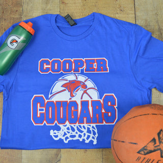 Cooper Cougars - Basketball T-Shirt