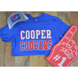 Cooper Cougars - Color Block T-Shirt
