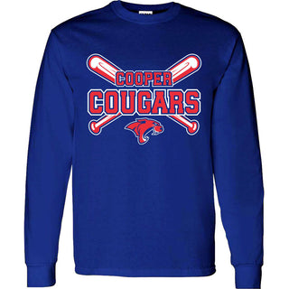 Cooper Cougars - Baseball/Softball Long Sleeve T-Shirt
