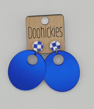 Circle Checkered Earrings