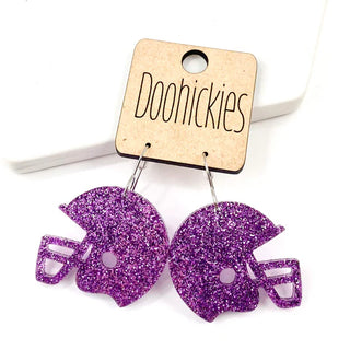 Football Helmet Acrylic Earrings