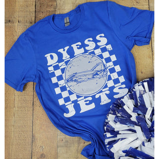 Dyess Jets - Checkered T-Shirt