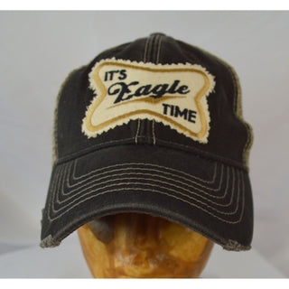 It's Eagle Time Patch Distressed Mesh Cap