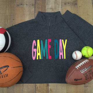 Game Day Snuggle Fleece Cropped 1/4 Zip Sweatshirt