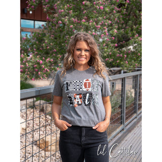 Football Scrapbook Letters - Football Tee