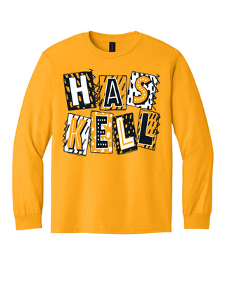 Haskell Indians - Scrapbook Box Long Sleeve T-Shirt