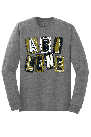 Abilene High Eagles - Scrapbook Box Long Sleeve T-Shirt